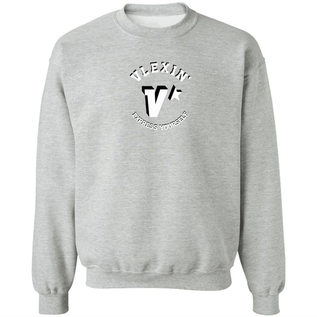 Vlexin Merch Vlexin Express Yourself Grey Crewneck Sweatshirt Hoodie