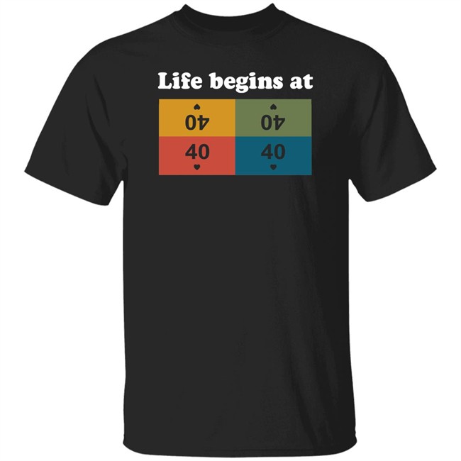 Commander Sphere Shop Life Begins At 40 Shirt Rachel Weeks