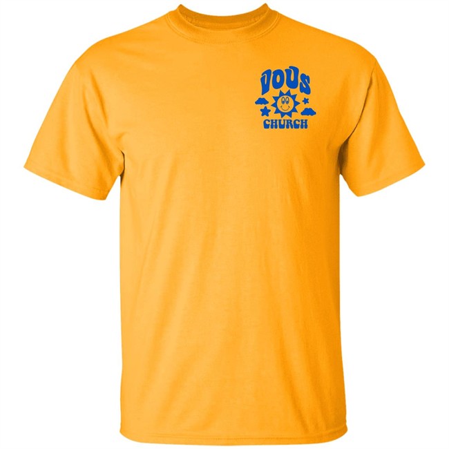 Vous Church Merch God Loves You Tee Shirt Smile God Loves You