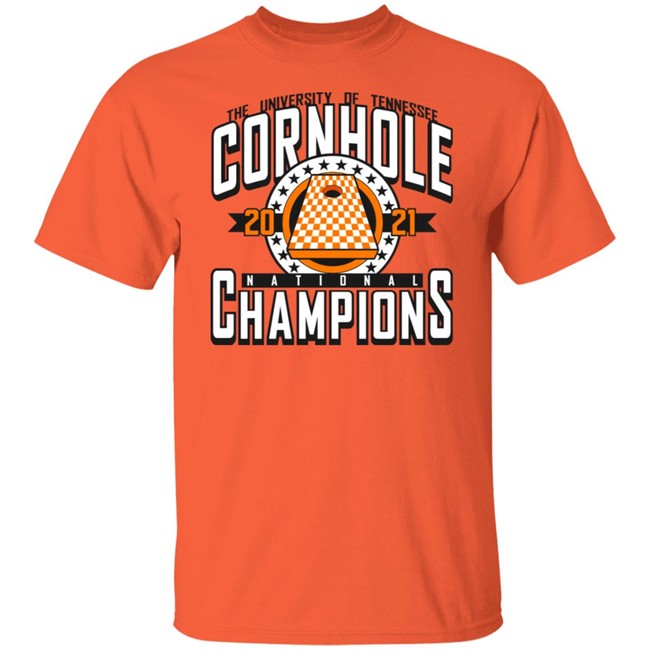 UTvol shop The University Of The Tennessee Cornhole National 2021 Champions Shirt