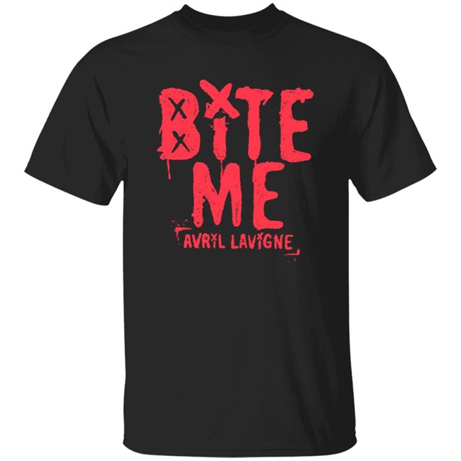 Avril Lavigne Merch Bite Me T Shirt
