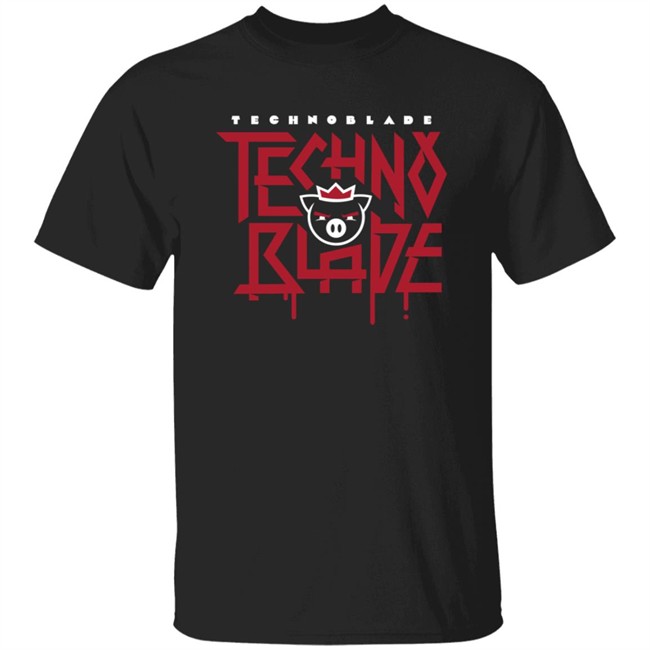 Technoblade Merch Agro Tee Black