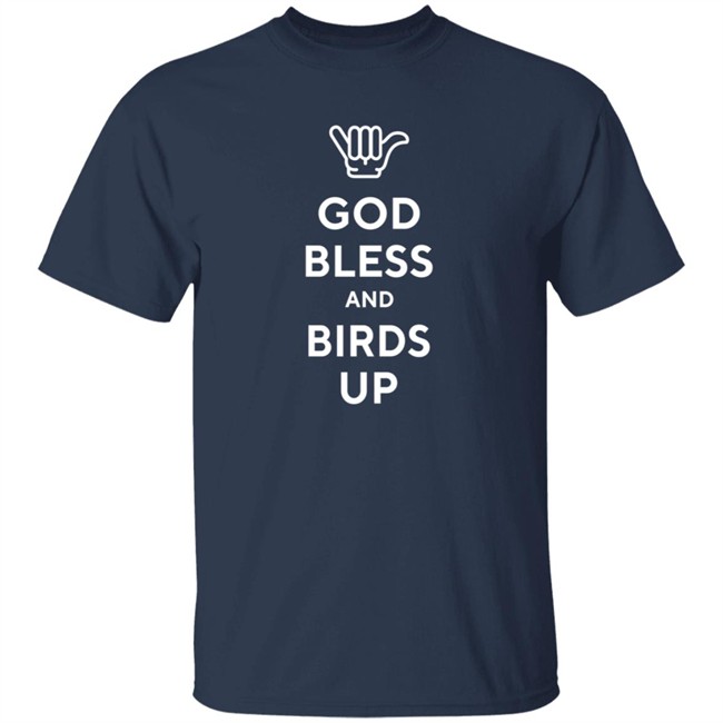 Alamodome Audible God Bless And Birds Up T Shirt Bootleg