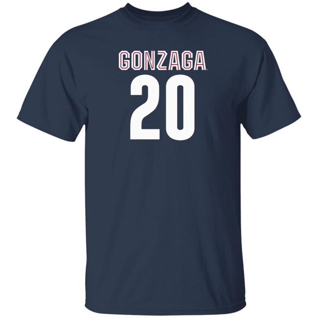 BreakingT Gonzaga Basketball Kaden Perry 20 Shirt ZagMBB