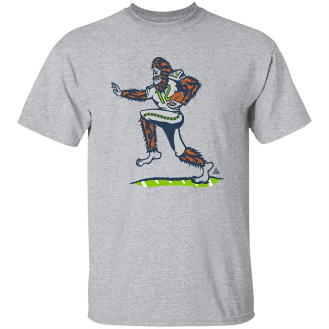 Seahawks Merch Seahawks Squatchback T Shirt