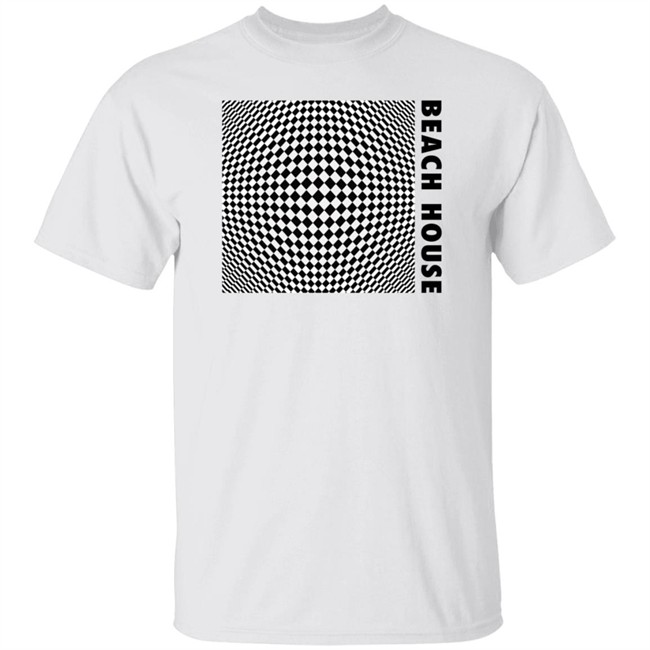 Beach House Baltimore Merch 7 Op Art White Beach House Shirt