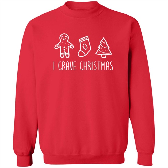 Colleen Ballinger Merch Colleen Ballinger I Crave Christmas Red Crewneck Sweatshirt