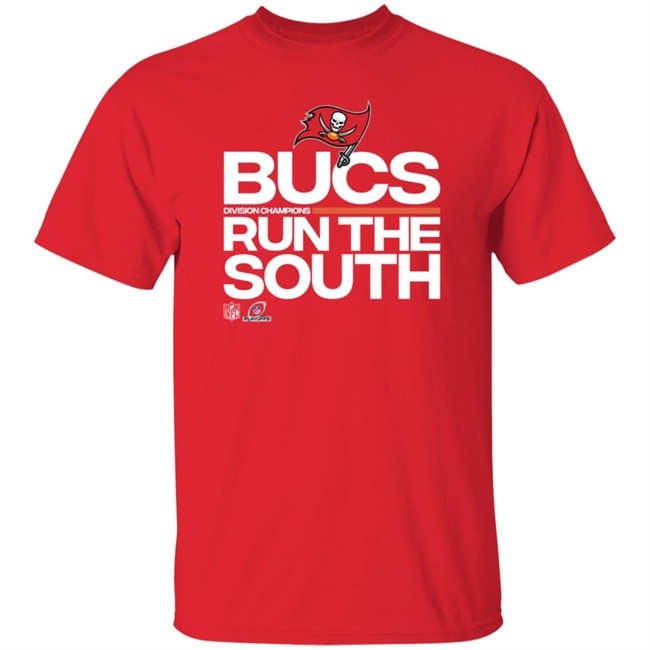Tampa Bay Buccaneers 2021 Nfc South Division Champions Trophy T Shirt Bucs Division Champions Run The South
