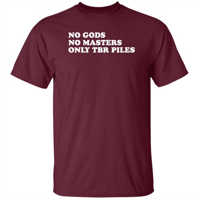 Void Merch Bookworms No Gods No Masters Only Tbr Piles Cooper Wh Shirt Dread Singles