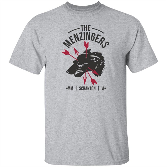 The Menzingers Merch Dog Arrows Charcoal Shirt