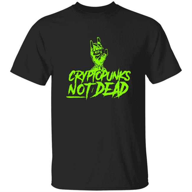 AYZD NFT Merch Cryptopunks Not Dead Shirt