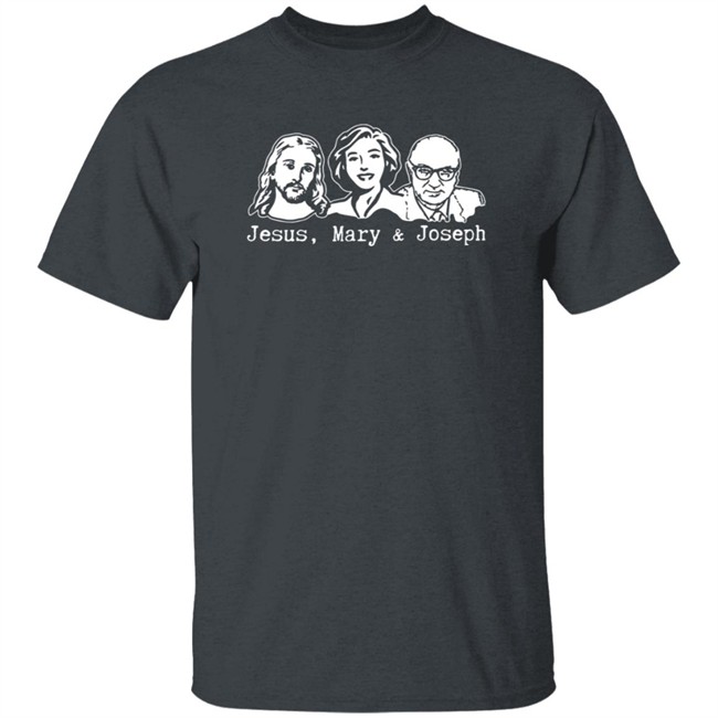 Twisted Sisters Boutik Crooked Arse Creations Merchandise Jesus, Mary & Joseph T Shirt