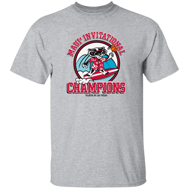 Barstool Sports Pardon My Take Wisco Maui Champs Tee T Shirt Maui Invitational Championship Played In Las Vegas
